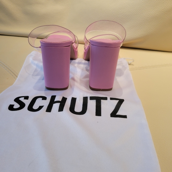 NEW SCHUTZ Ariella Platfom Block Heel Sandals - Picture 2 of 8